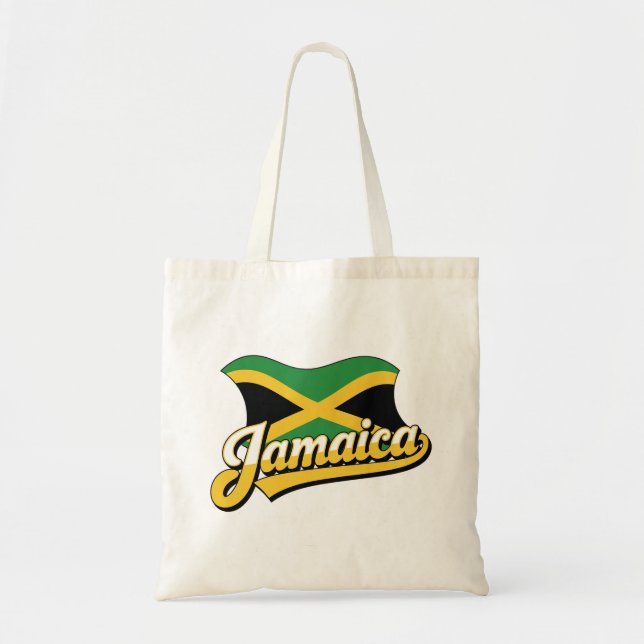 Jamaica Flag Tote Bag (Front)