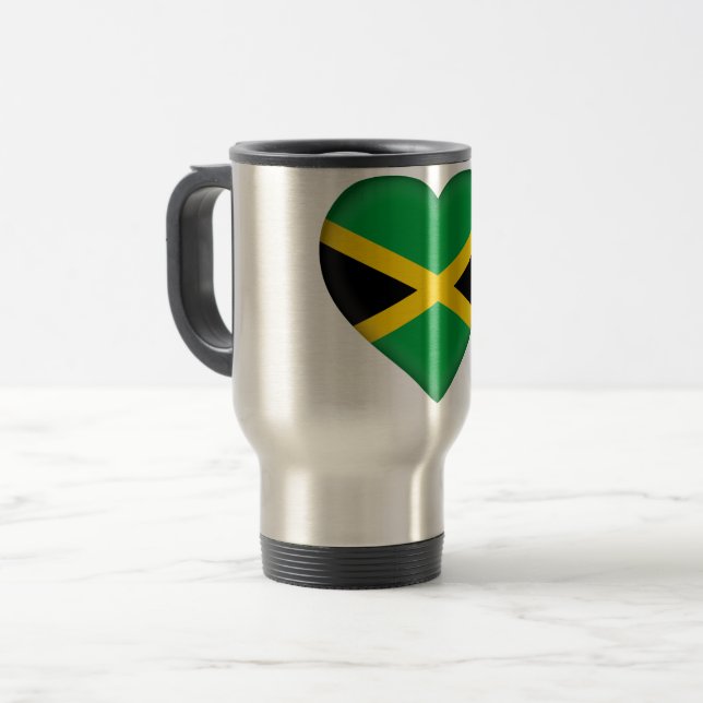 Jamaica Flag Travel Mug (Front Left)