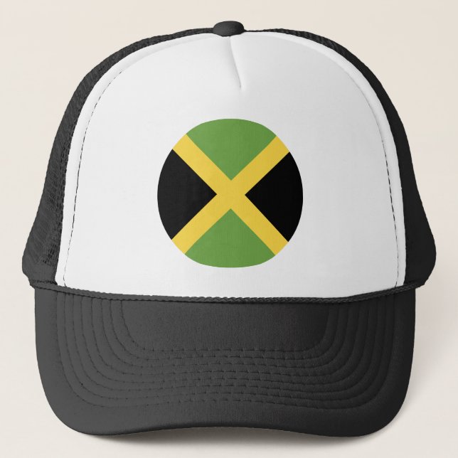Jamaica Flag Trucker Hat (Front)