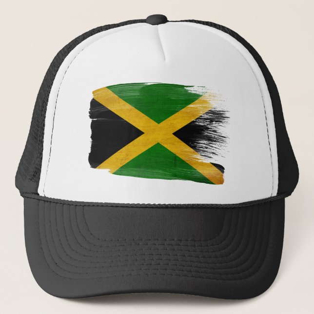 Jamaica Flag Trucker Hat (Front)