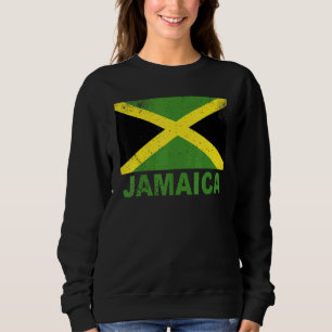 Jamaica Flag Vintage Jamaican Nationality Roots Tr Sweatshirt