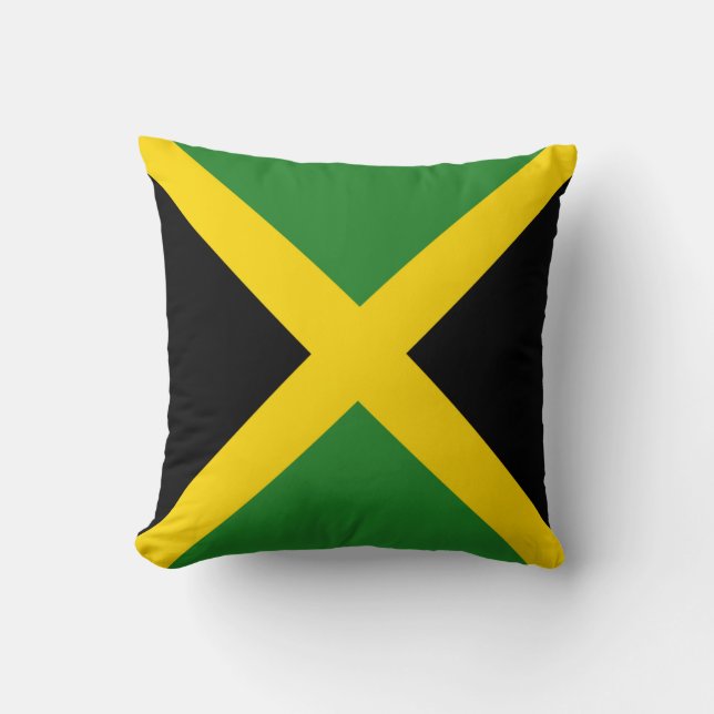 Jamaica Flag x Flag Pillow (Front)