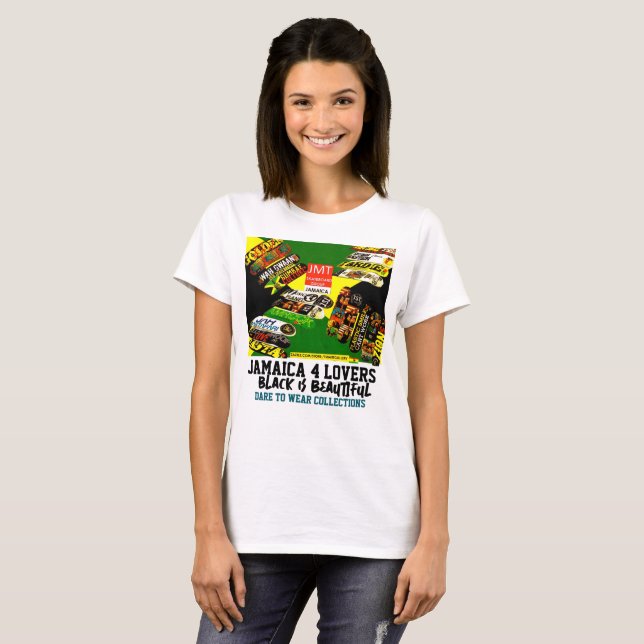 JAMAICA FOR LOVERS. Women's Basic T-Shirt (Front Full)