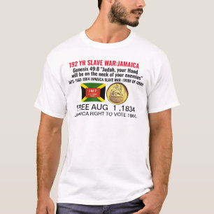 JAMAICA FREE AUG 1 1834 Men's Basic T-Shirt