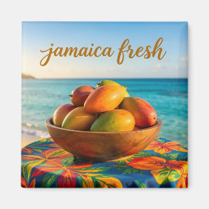 Jamaica fresh mango by the sea magnet