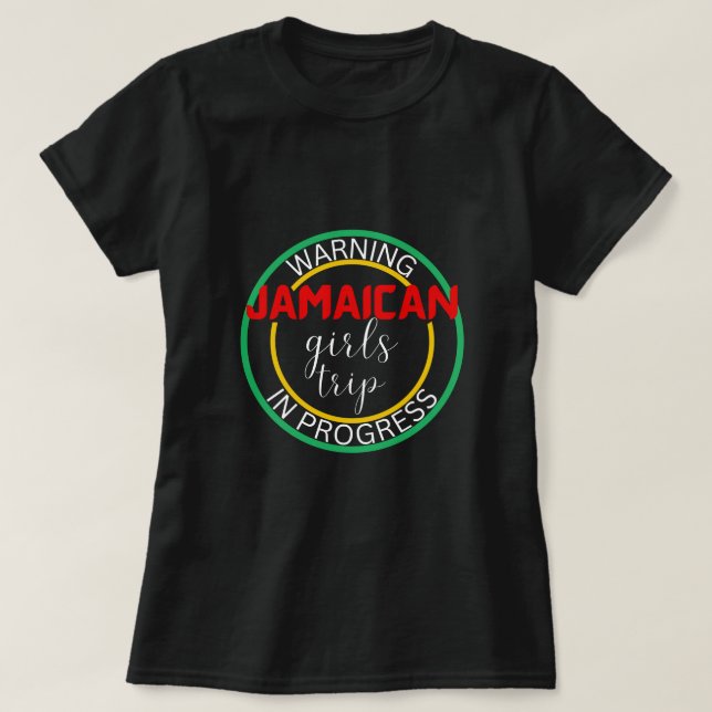 Jamaica Girls Trip 2023 group matching T-Shirt (Design Front)