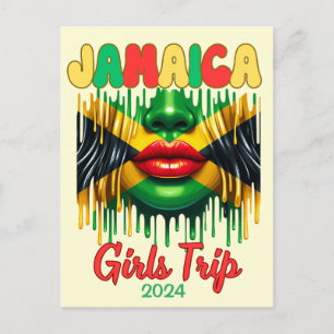 Jamaica Girls Trip 2024 Tropical Beach Getaway Postcard