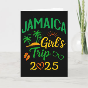 Jamaica Girls Trip 2025-cool Caribbean Vacation Ma Card