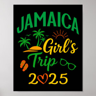 Jamaica Girls Trip 2025-cool Caribbean Vacation Ma Poster