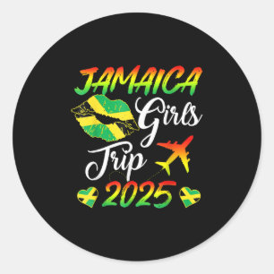 Jamaica Girls Trip 2025 Jamaica Summer Vacation Tr Classic Round Sticker