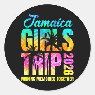 Jamaica Girls Trip 2026 Vacation Weekend Matching Classic Round Sticker