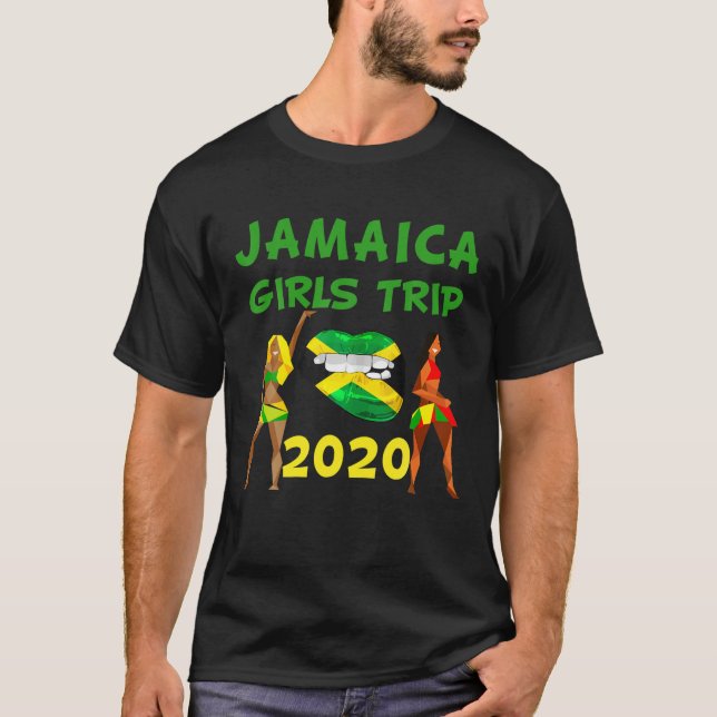 Jamaica Girls Trip Travel T-Shirt (Front)