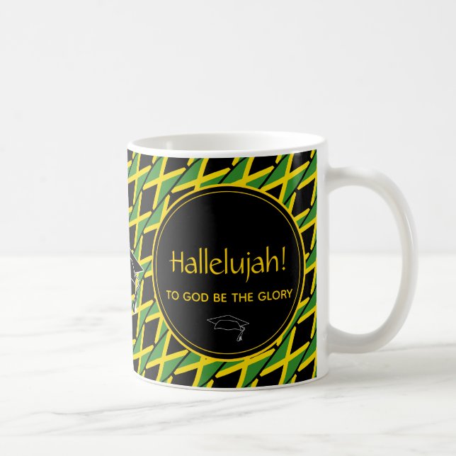JAMAICA Graduate Personalised HALLELUJAH Keepsake Coffee Mug (Right)
