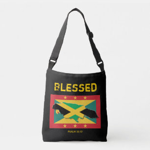 JAMAICA GRENADA Dual Heritage Christian Scripture Crossbody Bag