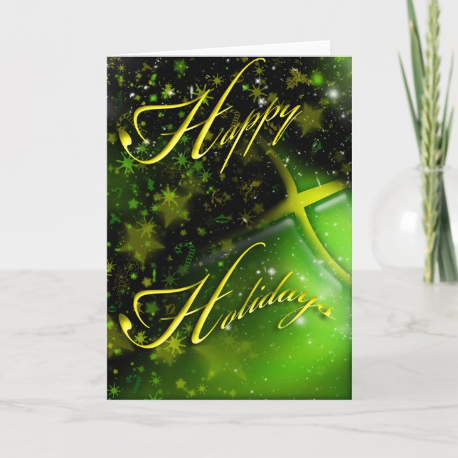 Jamaica Happy Holidays Christmas Greeting Card (Front)