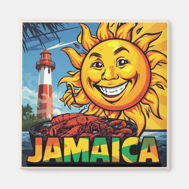 Jamaica happy magnet (Front)