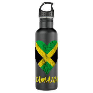 Jamaica Heart Jamaican Roots Jamaica Trip Jamaican 710 Ml Water Bottle