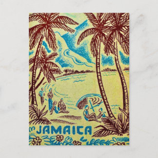 Jamaica Illustrated Postcard