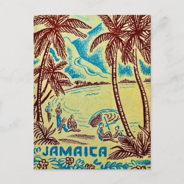 Jamaica Illustrated Postcard (Front)