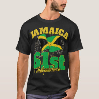 Jamaica Independence Day 61st 1962 Jamaican Flag T-Shirt