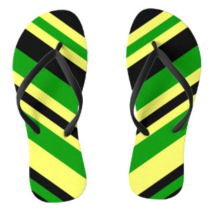 Jamaica Inspired Stripes Thongs