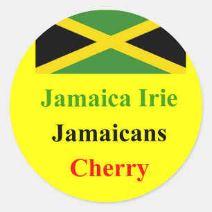Jamaica irie classic round sticker