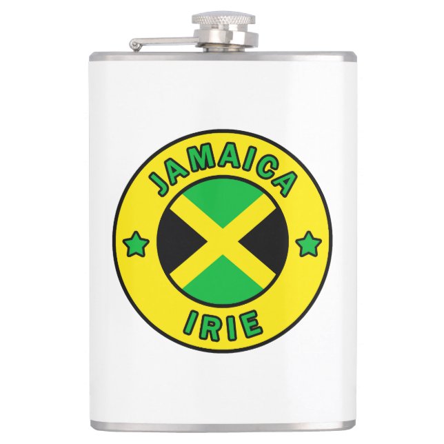 Jamaica Irie Hip Flask (Front)