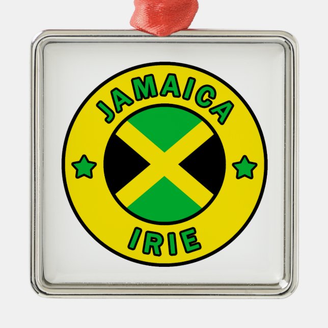 Jamaica Irie Metal Tree Decoration (Front)