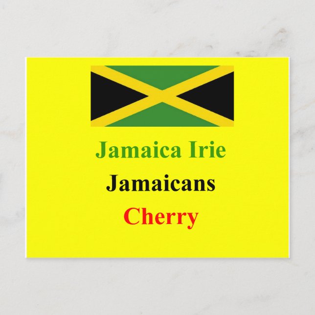 Jamaica irie postcard (Front)