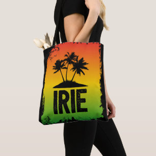 Jamaica Irie Tropical Rasta Greeting Tote Bag
