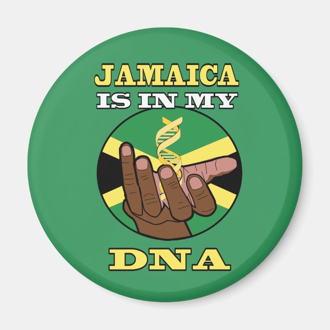 JAMAICA IS IN MY DNA T-Shirt Magnet (Front)