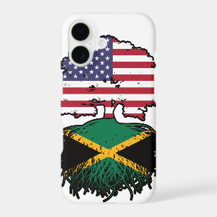 Jamaica Jamaican American USA Tree Roots Flag