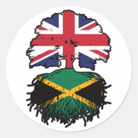 Jamaica Jamaican British UK Tree Roots Flag