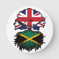 Jamaica Jamaican British UK Tree Roots Flag