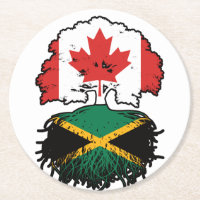 Jamaica Jamaican Canadian Canada Tree Roots Flag