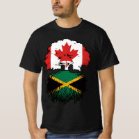 Jamaica Jamaican Canadian Canada Tree Roots Flag