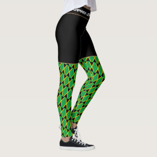 Jamaica & Jamaican Flag fashion travel/sport fan L Leggings
