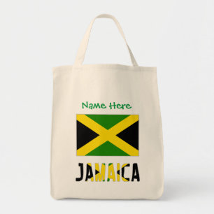 Jamaica Jamaican Flag Green Personalisation  Tote Bag