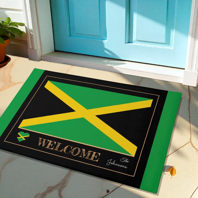 Jamaica & Jamaican Flag house mats /sports Welcome (Creator Uploaded)