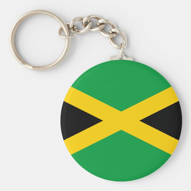 Jamaica (Jamaican) Flag Key Ring (Front)