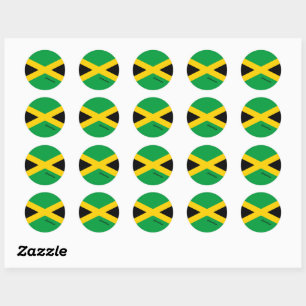 Jamaica & Jamaican flag patriots, holiday / sports Classic Round Sticker