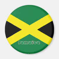 Jamaica jamaican flag souvenir fridge magnet