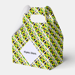 Jamaica Jamaican Flag Tiled Personalised  Favour Box