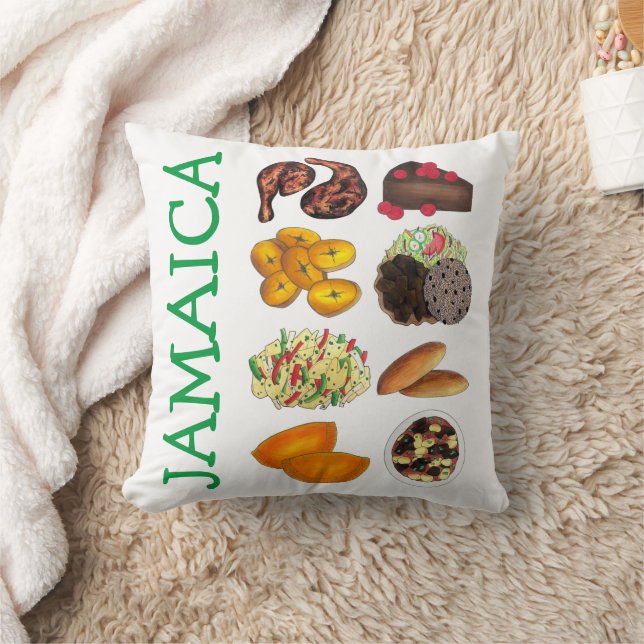 JAMAICA Jamaican Foods Caribbean Island Cuisine Cushion (Blanket)