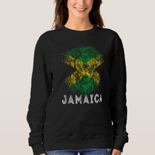 Jamaica King Safari Lion Head Carribean Jamaican R Sweatshirt