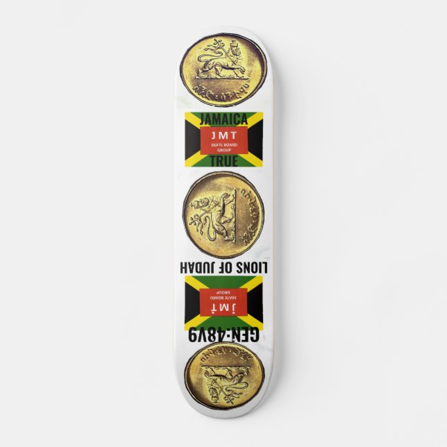 JAMAICA LIONS OF JUDAH Skateboard (Front)