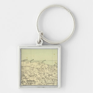 Jamaica Lithographed Map Key Ring