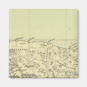 Jamaica Lithographed Map Magnet