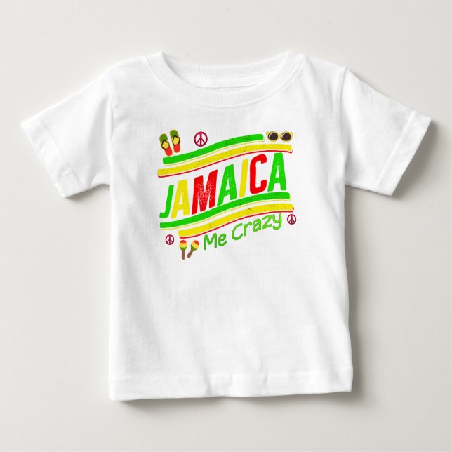 Jamaica Me Crazy Cruise Vacation Group Matching  Baby T-Shirt (Front)