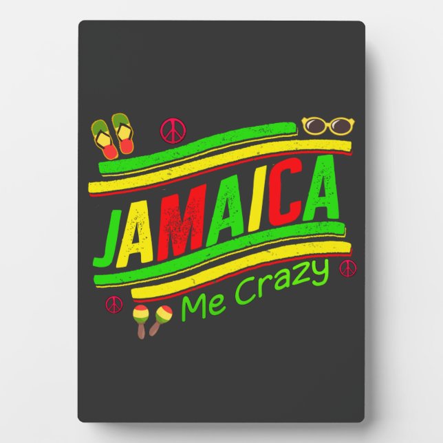 Jamaica Me Crazy Cruise Vacation Group Matching  Plaque (Front)